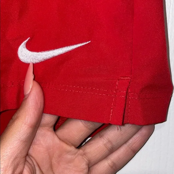 Nike Women's Red Athletic Shorts - Picture 5 of 7
